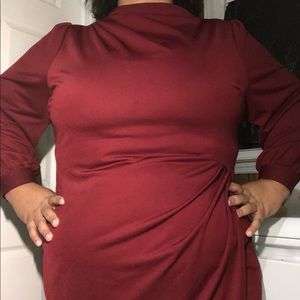 Burgundy red dress 26w